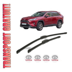 Set stergatoare TOYOTA RAV 4 IV (_A4_) din 2012-2019, pentru parbriz auto, 2 bucati, Bosch Aerotwin Retrofit, din cauciuc siliconat rezistent, 4 Stickere Auto TOYOTA