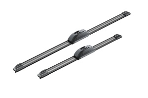 Set stergatoare Volkswagen FOX Van (5Z1) din 2010-2011, pentru parbriz auto, 2 bucati, Bosch Aerotwin Retrofit, din cauciuc siliconat rezistent, 4 Stickere Auto Volkswagen v54314