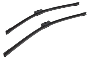 Set stergatoare Volkswagen LUPO I (6X1, 6E1) din 1998-2005, pentru parbriz auto, 2 bucati, Bosch Aerotwin, din cauciuc siliconat rezistent, 4 Stickere Auto Volkswagen v43798
