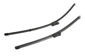 Set stergatoare Volkswagen PASSAT B7 Estate Van (365) din 2010-2014, pentru parbriz auto, 2 bucati, Valeo Silencio Xtrm, din cauciuc siliconat rezistent, 4 Stickere Auto Volkswagen v38594