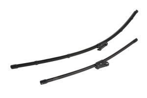 Set stergatoare Volkswagen SHARAN (7N1, 7N2) din 2010-2022, pentru parbriz auto, 2 bucati, Valeo Silencio, din cauciuc siliconat rezistent, 4 Stickere Auto Volkswagen v35090