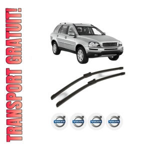 Set stergatoare VOLVO XC90 I VAN (275) din 2013, pentru parbriz auto, 2 bucati, Bosch Aerotwin, din cauciuc siliconat rezistent, 4 Stickere Auto VOLVO