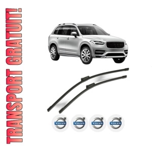 Set stergatoare VOLVO XC90 II (256) din 2014-2022, pentru parbriz auto, 2 bucati, Bosch Aerotwin, din cauciuc siliconat rezistent, 4 Stickere Auto VOLVO