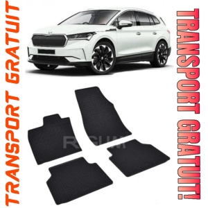 Skoda Enyaq IV fabricat din 04.2021 - Prezent, Suv, set covorase auto dedicate, din cauciuc 100% Premium