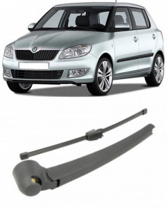 Skoda Fabia II Brat stergator pentru luneta spate cu lamela 325 mm, compatibil cu Skoda Fabia II Hatchback fabricat intre 2007-2014, calitate extra accesorii pentru autoturismul tau - masina v92381