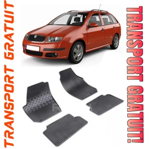 Skoda Fabia II, Combi, fabricat din 03.2007 - 10.2014, set covorase auto dedicate, din cauciuc 100% Premium