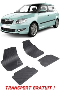 Skoda Fabia II fabricat din 03.2007 - 10.2014, Hatchback, set covorase auto dedicate, din cauciuc 100% Premium - Transport Gratuit accesorii pentru autoturismul tau - masina v37899