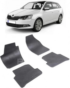 Skoda Fabia III fabricat din 11.2014 - Prezent, Combi, set covorase auto dedicate, din cauciuc 100% Premium accesorii pentru autoturismul tau - masina v151218