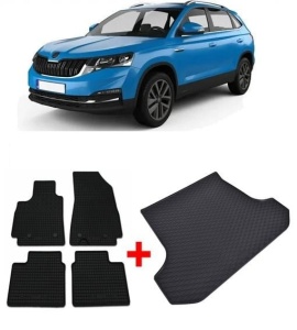 Skoda Kamiq din 09.2019 - Prezent Suv Portbagaj Superior *1, Set Covorase + tavita portbagaj auto - Img 2