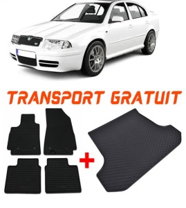 Skoda Octavia I din 1998 - 2004 Hatchback *1 , Set Covorase + tavita portbagaj auto accesorii pentru autoturismul tau - masina v2656