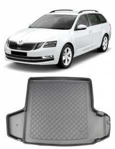 Skoda Octavia III Combi din 05.2013 - 05.2020, Tavita Pentru Portbagaj Lux Premium Dedicata, Portbagaj Superior *2 accesorii pentru autoturismul tau - masina v202683