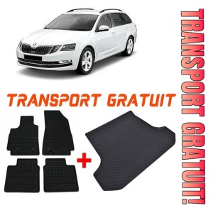 Skoda Octavia III din 05.2013 - 05.2020 Combi Portbagaj Inferior *2, Set Covorase + tavita portbagaj auto