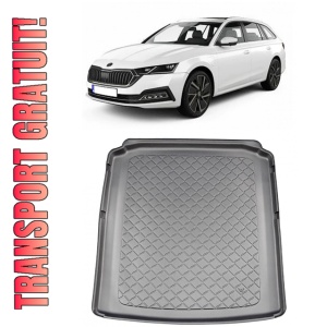 Skoda Octavia IV Combi din 06.2020 - Prezent, Tavita Pentru Portbagaj Lux Premium Dedicata, Portbagaj Inferior *2