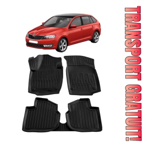 Skoda Rapid (2012-2019) Set covorase auto cauciuc G.Modern Line 3D