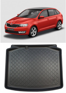 Skoda Rapid Spaceback Hatchback din 10.2013 - 03.2019, Tavita Pentru Portbagaj Lux Premium Dedicata, Portbagaj Inferior *1 accesorii pentru autoturismul tau - masina v202632