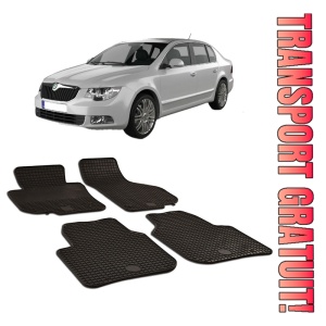 Skoda Superb II (2008-2015) Set 4 covorase auto cauciuc Urban Line