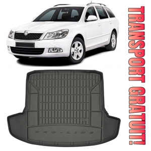 Skoda Superb II Combi din 11.2009 - 08.2015, Tavita Pentru Portbagaj Lux Premium Dedicata, Portbagaj Inferior Cu Buzunare Laterale *1