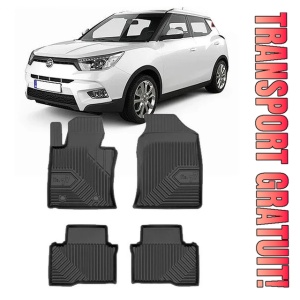 Ssang Yong Tivoli Din 03.2015 - 2019, Suv , Set Covorase Auto Tip Tavita Premium 3D, din cauciuc