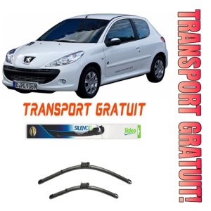 Stergatoare Peugeot 206 Set 2 stergatoare parbriz Valeo pentru Peugeot 206 2007 (65 cm / 40 cm)