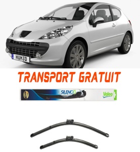 Stergatoare Peugeot 207 Hatchback Van Set 2 stergatoare parbriz Valeo 600/475mm pentru Peugeot 207 Hatchback Van (WA_, WC_) (2007-2012) (65 cm / 42.5 cm) accesorii pentru autoturismul tau - masina v16154