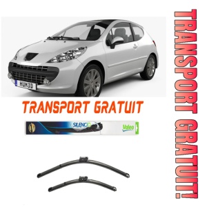 Stergatoare Peugeot 207 Hatchback Van Set 2 stergatoare parbriz Valeo 600/475mm pentru Peugeot 207 Hatchback Van (WA_, WC_) (2007-2012) (65 cm / 42.5 cm)