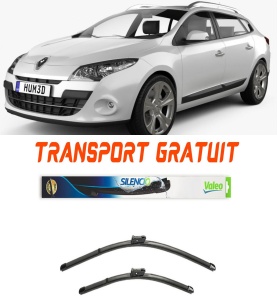 Stergatoare Renault Megane III Grandtour Set 2 stergatoare parbriz Valeo 60 cm/40 cm pentru Renault Megane III Grandtour (Kz0/1) din 2008-2015 (60 cm / 40 cm) accesorii pentru autoturismul tau - masina v17678