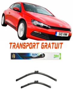 Stergatoare Volkswagen Scirocco III Set 2 stergatoare parbriz Valeo 600/475mm pentru Volkswagen Scirocco III (2008-2017) (60 cm / 47.5 cm) accesorii pentru autoturismul tau - masina v12229