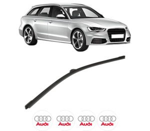 Stergator lamela spate AUDI A6 C7 Avant (4G5, 4GD) din 2011 - 2018, pentru luneta auto, Bosch Aerotwin, din cauciuc siliconat rezistent, 4 Stickere Auto AUDI v26710