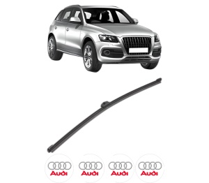 Stergator lamela spate AUDI Q5 (8RB) din 2008 - 2017, pentru luneta auto, Valeo Silencio Xtrm, din cauciuc siliconat rezistent, 4 Stickere Auto AUDI v18010