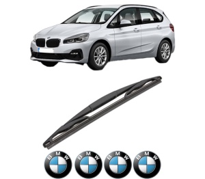 Stergator lamela spate BMW Seria 2 Active Tourer Van (F45) din 2014 - 2021, pentru luneta auto, Valeo Silencio, din cauciuc siliconat rezistent, 4 Stickere Auto BMW v18910