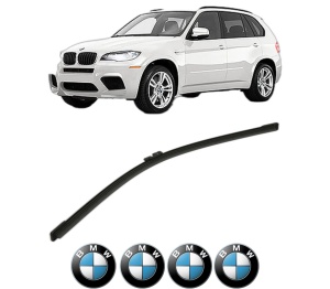 Stergator lamela spate BMW Seria X5 (E70) din 2006 - 2013, pentru luneta auto, Bosch Aerotwin, din cauciuc siliconat rezistent, 4 Stickere Auto BMW v27015