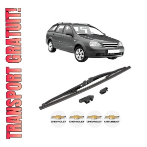 Stergator lamela spate CHEVROLET LACETTI Estate (J200) din 2005 - 2013, pentru luneta auto, Valeo Silencio, din cauciuc siliconat rezistent, 4 Stickere Auto CHEVROLET