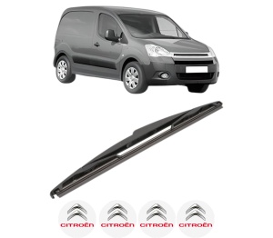 Stergator lamela spate CITROEN BERLINGO Box Body/MPV (B9) din 2008 - 2021, pentru luneta auto, Valeo Silencio, din cauciuc siliconat rezistent, 4 Stickere Auto CITROEN v22264