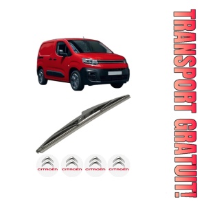 Stergator lamela spate CITROEN BERLINGO Box Body/MPV (K9) din 2018 - 2021, pentru luneta auto, Bosch Twin, din cauciuc siliconat rezistent, 4 Stickere Auto CITROEN
