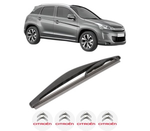 Stergator lamela spate CITROEN C4 AIRCROSS din 2012, pentru luneta auto, Valeo Silencio, din cauciuc siliconat rezistent, 4 Stickere Auto CITROEN v16750