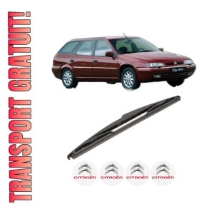 Stergator lamela spate CITROEN XANTIA Estate Van (X2_) din 1997 - 2003, pentru luneta auto, Valeo Silencio, din cauciuc siliconat rezistent, 4 Stickere Auto CITROEN