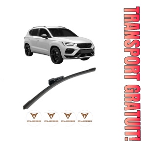 Stergator lamela spate CUPRA ATECA (KH7, KHP, KBP) din 2018, pentru luneta auto, Bosch Aerotwin, din cauciuc siliconat rezistent, 4 Stickere Auto CUPRA
