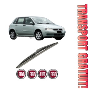 Stergator lamela spate FIAT STILO VAN (192_) din 2001 - 2008, pentru luneta auto, Bosch Twin, din cauciuc siliconat rezistent, 4 Stickere Auto FIAT