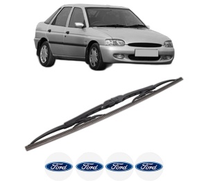Stergator lamela spate FORD ESCORT CLASSIC (AAL, ABL) din 1998 - 2000, pentru luneta auto, Bosch Twin, din cauciuc siliconat rezistent, 4 Stickere Auto FORD v29875