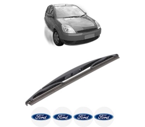 Stergator lamela spate FORD FIESTA V (JH_, JD_) din 2001 - 2008, pentru luneta auto, Bosch Twin, din cauciuc siliconat rezistent, 4 Stickere Auto FORD v31800