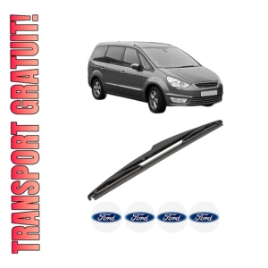 Stergator lamela spate FORD GALAXY II (WA6) din 2006 - 2015, pentru luneta auto, Valeo Silencio, din cauciuc siliconat rezistent, 4 Stickere Auto FORD