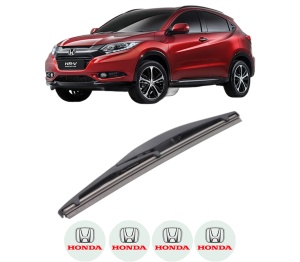 Stergator lamela spate HONDA HR-V (RU) din 2014, pentru luneta auto, Bosch Twin, din cauciuc siliconat rezistent, 4 Stickere Auto HONDA v24235