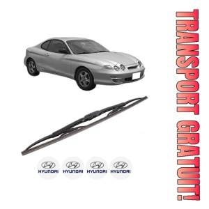 Stergator lamela spate HYUNDAI COUPE I (RD) din 1996 - 2002, pentru luneta auto, Bosch Twin, din cauciuc siliconat rezistent, 4 Stickere Auto HYUNDAI