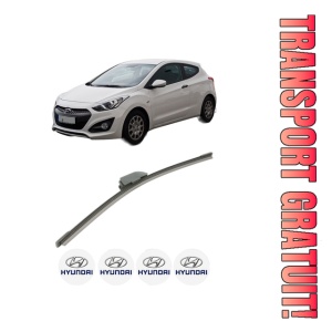 Stergator lamela spate HYUNDAI i30 Coupe din 2013 - 2017, pentru luneta auto, Bosch Aerotwin, din cauciuc siliconat rezistent, 4 Stickere Auto HYUNDAI