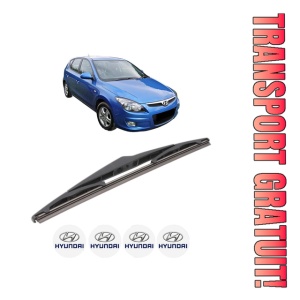 Stergator lamela spate HYUNDAI i30 (FD) din 2007 - 2011, pentru luneta auto, Bosch Twin, din cauciuc siliconat rezistent, 4 Stickere Auto HYUNDAI