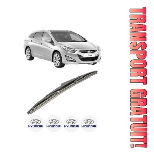 Stergator lamela spate HYUNDAI i40 I CW (VF) din 2011 - 2019, pentru luneta auto, Bosch Twin, din cauciuc siliconat rezistent, 4 Stickere Auto HYUNDAI