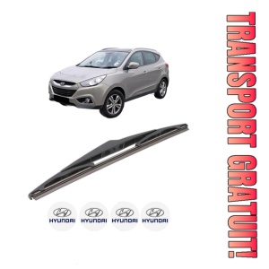 Stergator lamela spate HYUNDAI ix35 (LM, EL, ELH) din 2009 - 2015, pentru luneta auto, Bosch Twin, din cauciuc siliconat rezistent, 4 Stickere Auto HYUNDAI