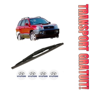 Stergator lamela spate HYUNDAI SANTA FÉ I (SM) din 2001 - 2006, pentru luneta auto, Bosch Twin, din cauciuc siliconat rezistent, 4 Stickere Auto HYUNDAI