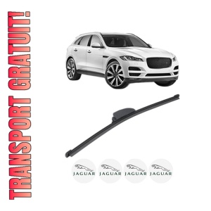 Stergator lamela spate JAGUAR F-PACE (X761) din 2015, pentru luneta auto, Valeo Silencio, din cauciuc siliconat rezistent, 4 Stickere Auto JAGUAR