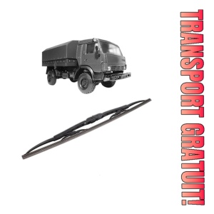 Stergator lamela spate KAMAZ 43261 din 2000, pentru luneta auto, Bosch Twin, din cauciuc siliconat rezistent, 4 Stickere Auto KAMAZ